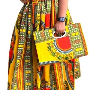 ONLY WHITE AVAILBLE Beautiful 3 piece African Flowy Skirt se